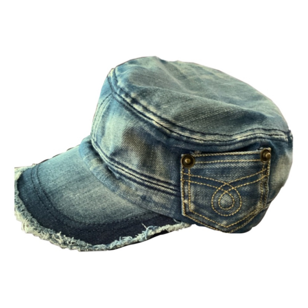 Denim Y2k army hat
